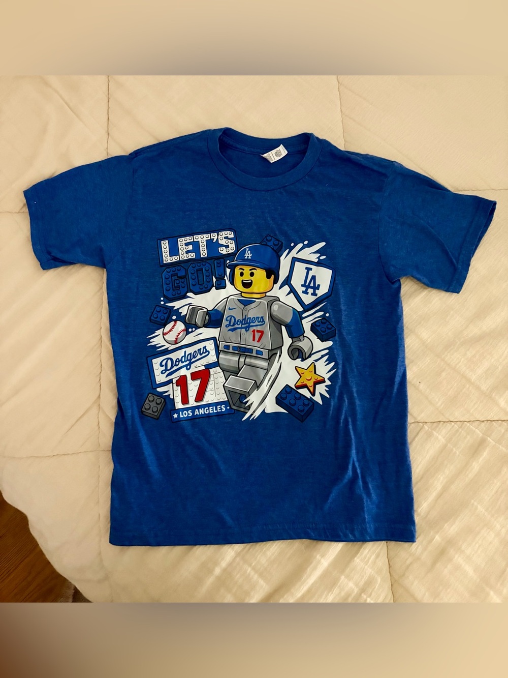 Shohei Ohtani Los Angeles Dodgers Kids Lego Minifig Graphic T-Shirt
